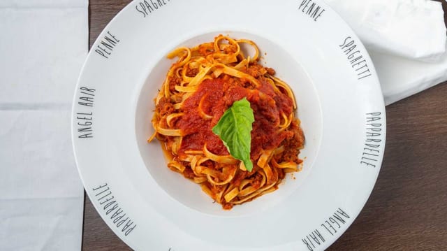 Fettuccine alla Bolognese.