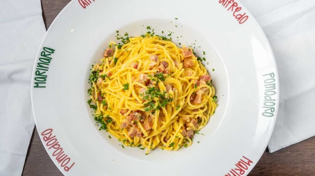 Spaghetti alla Carbonara.
